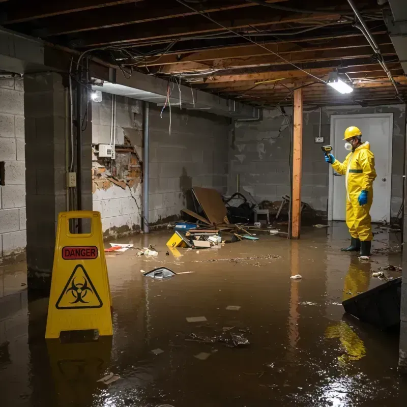 Flooded Basement Electrical Hazard in Samson, AL Property